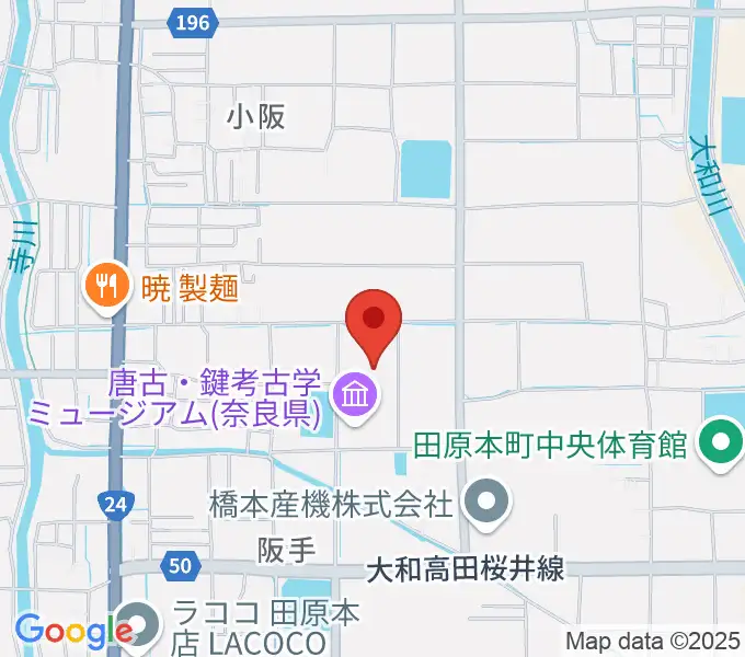田原本青垣生涯学習センター 弥生の里ホールの地図