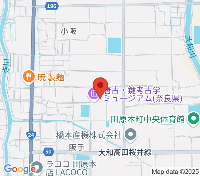田原本青垣生涯学習センター 弥生の里ホールの地図