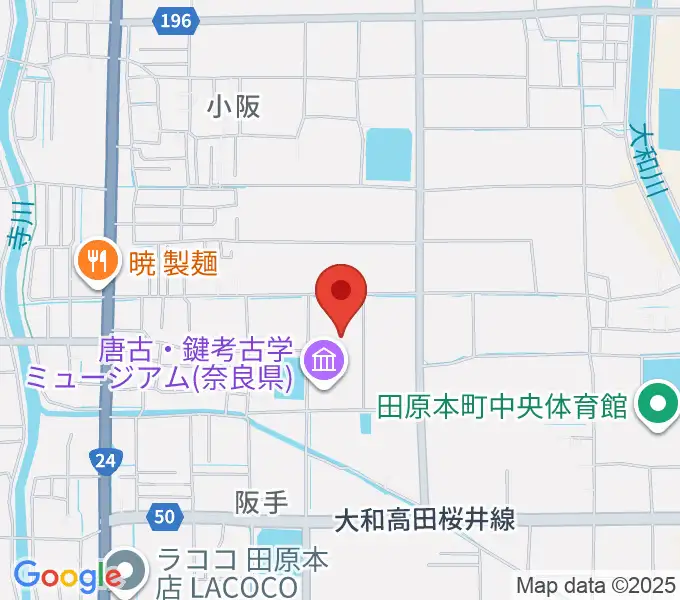 田原本青垣生涯学習センター 弥生の里ホールの地図