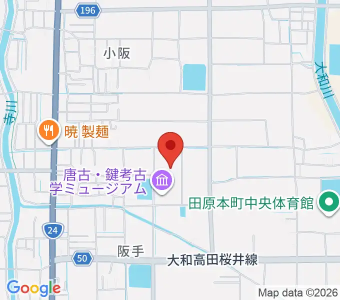 田原本青垣生涯学習センター 弥生の里ホールの地図