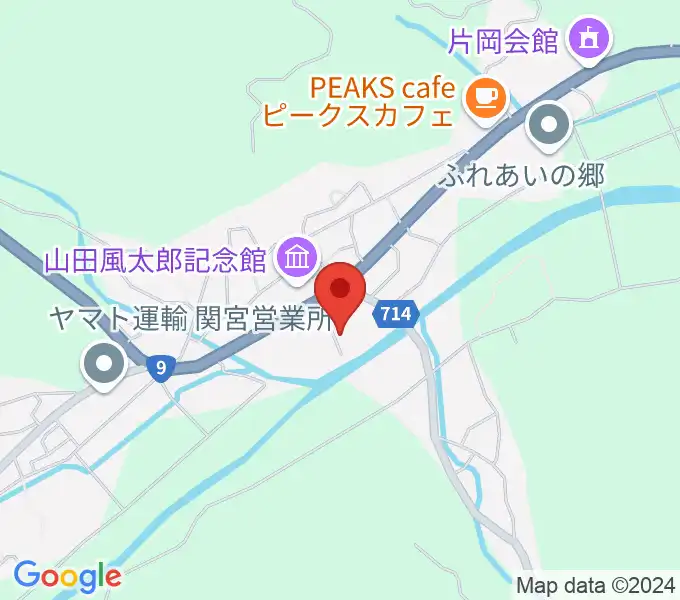 関宮公民館ノビアホールの地図