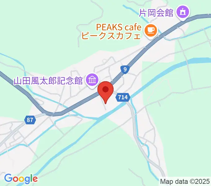 関宮公民館ノビアホールの地図