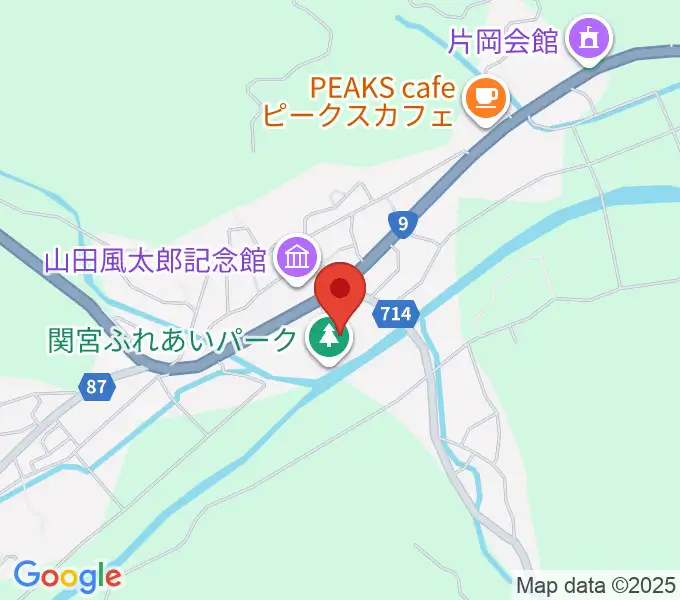 関宮公民館ノビアホールの地図