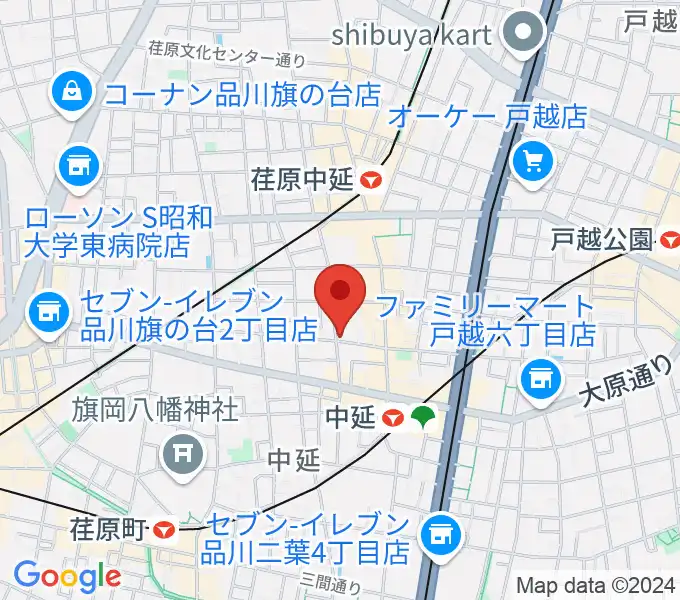 中延アイランドスタジオの地図