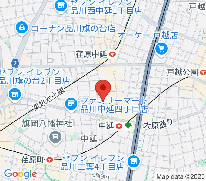 中延アイランドスタジオの地図