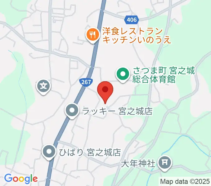 宮之城文化センターの地図