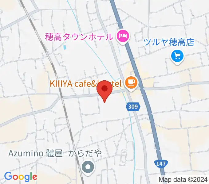 穂高交流学習センターみらいの地図