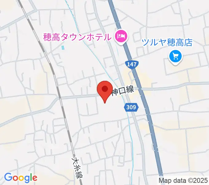 穂高交流学習センターみらいの地図