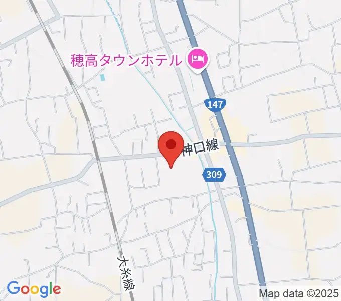 穂高交流学習センターみらいの地図