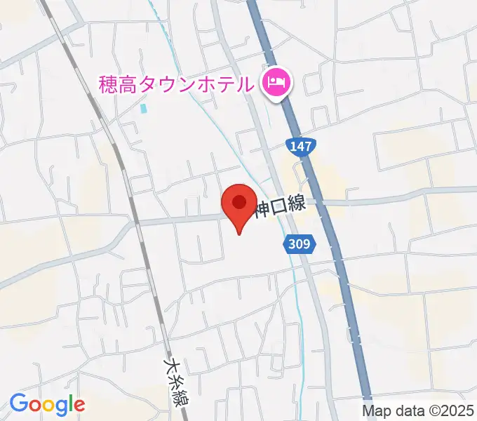 穂高交流学習センターみらいの地図