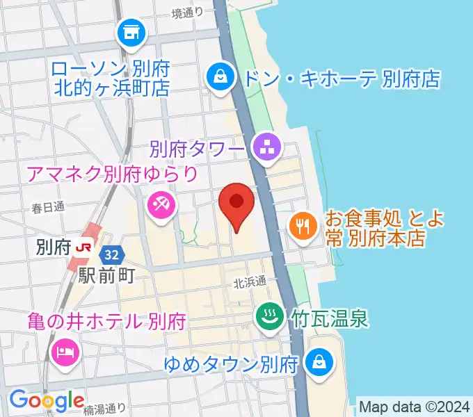 ぶらり劇場別府座の地図