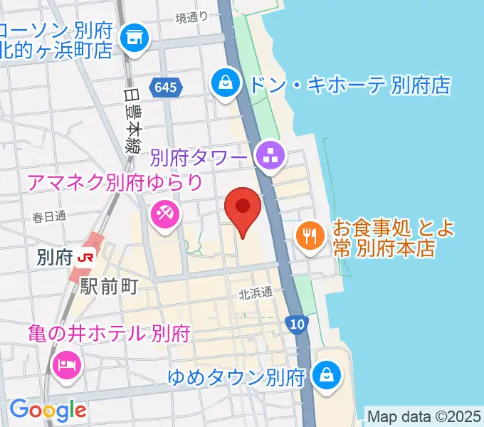ぶらり劇場別府座の地図