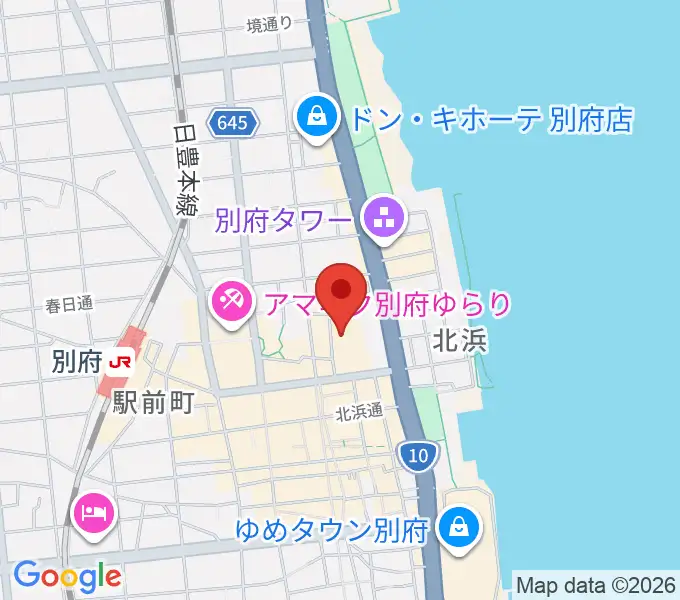 ぶらり劇場別府座の地図