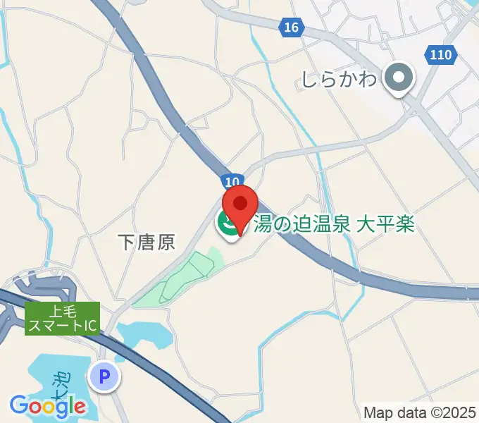 ぶらり劇場大平楽の地図