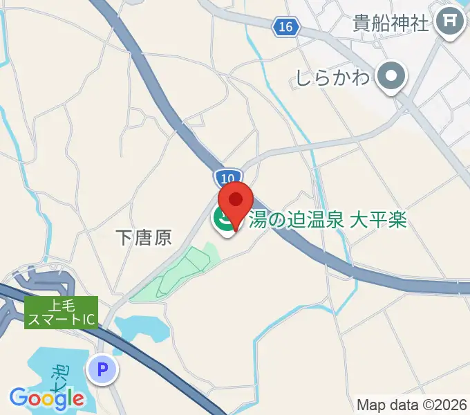 ぶらり劇場大平楽の地図