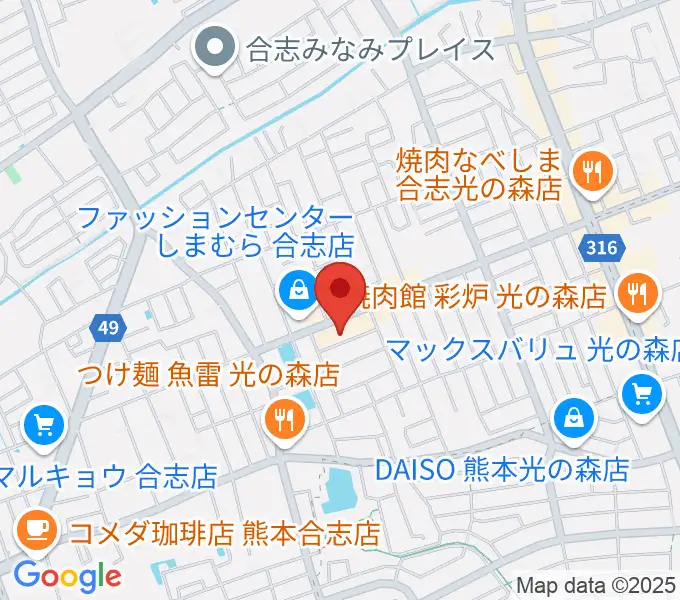 柴田樹音楽教室の地図