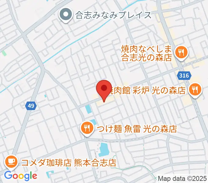 柴田樹音楽教室の地図