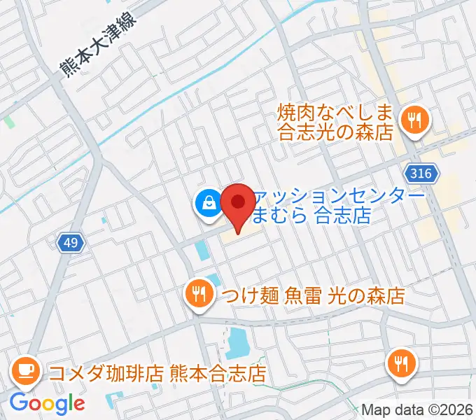 柴田樹音楽教室の地図