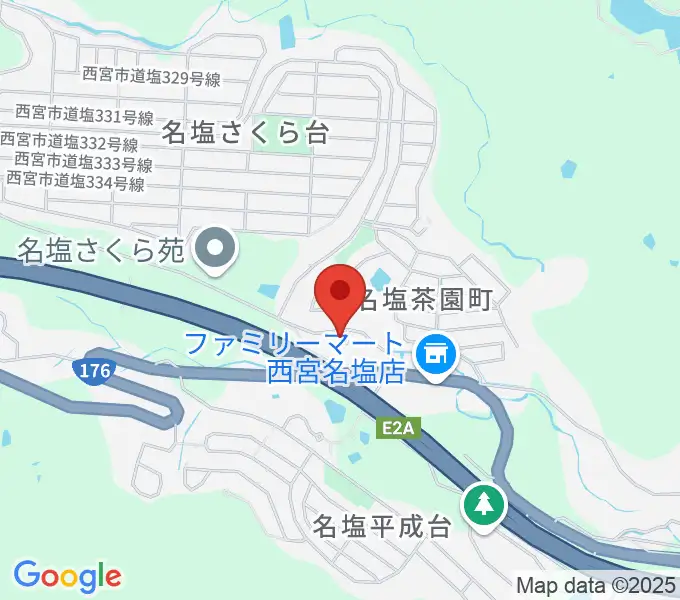 志間ギター・ウクレレ教室の地図