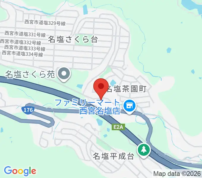 志間ギター・ウクレレ教室の地図