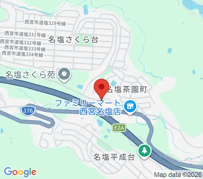 志間ギター・ウクレレ教室の地図