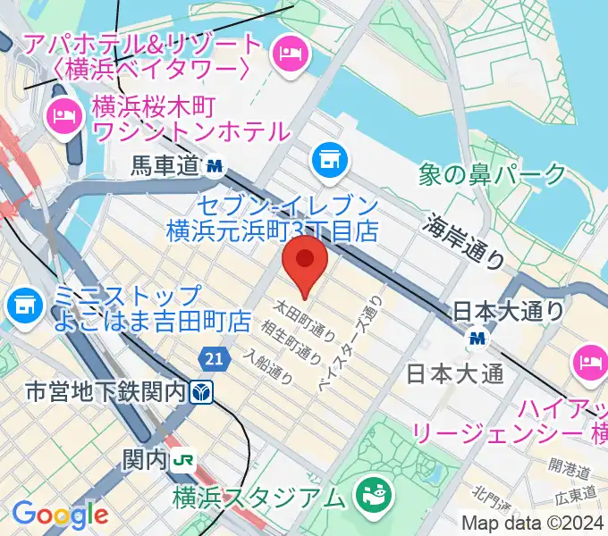 ホムラサウンド横浜スタジオの地図