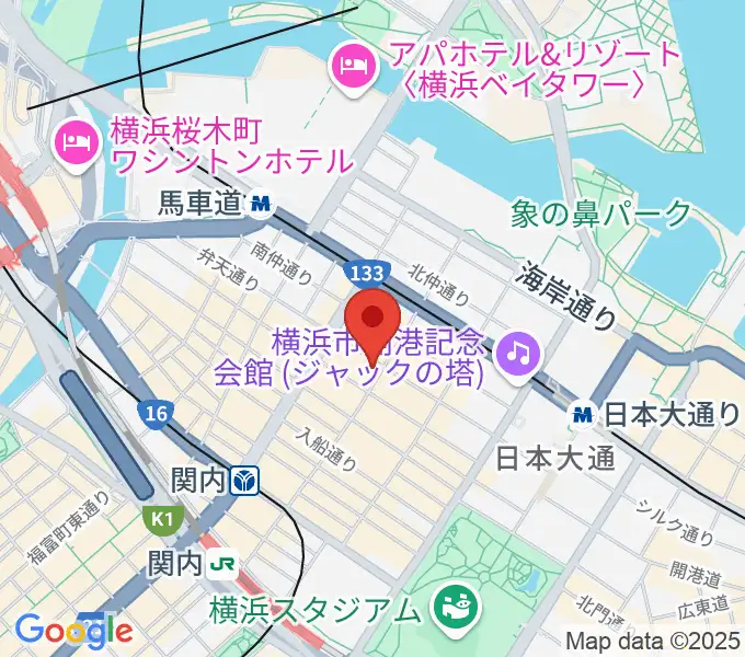 ホムラサウンド横浜スタジオの地図
