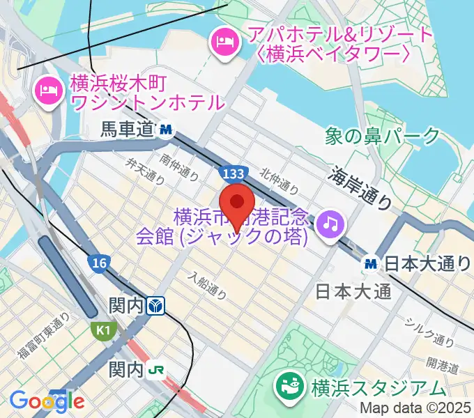 ホムラサウンド横浜スタジオの地図