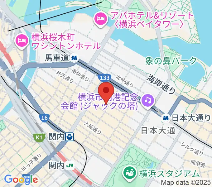 ホムラサウンド横浜スタジオの地図