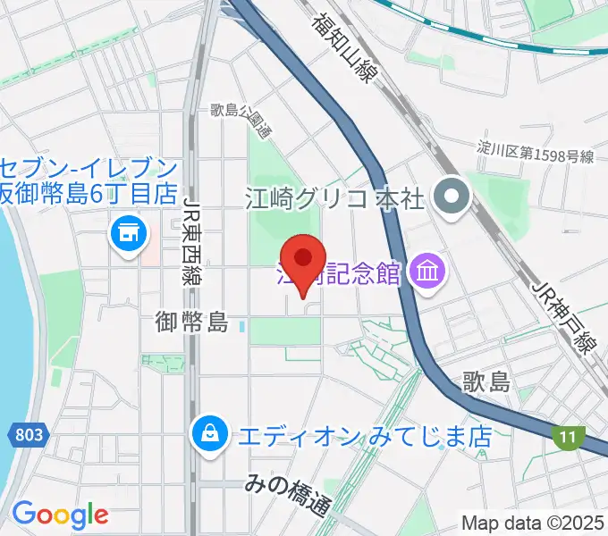 近藤技研工業 西淀川区民ホールの地図