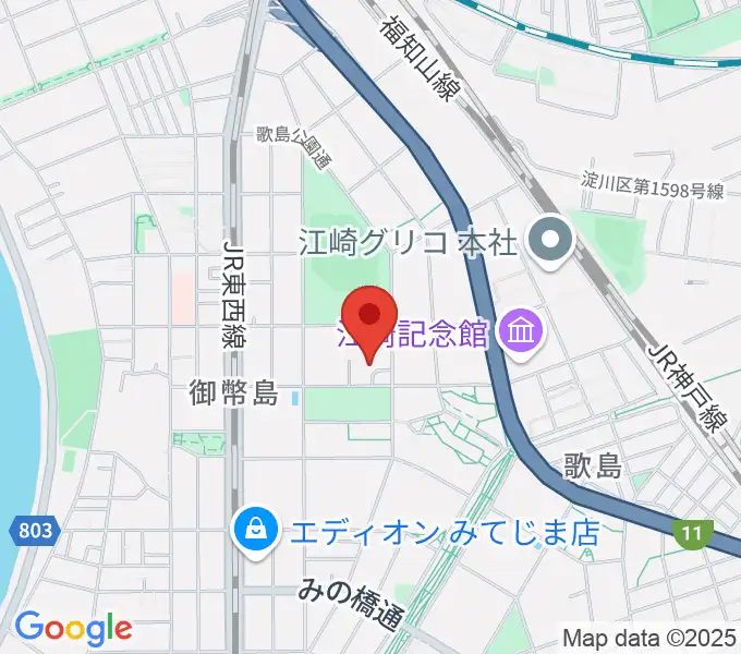 近藤技研工業 西淀川区民ホールの地図