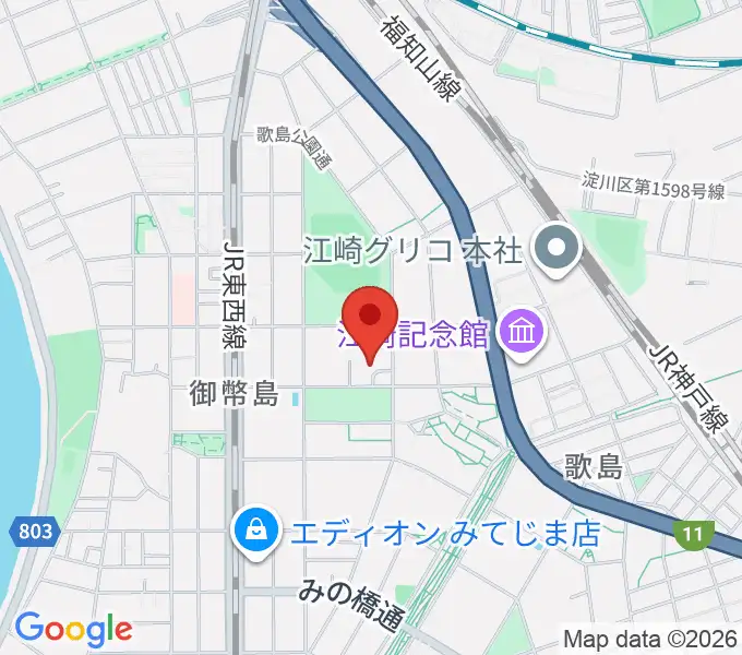 近藤技研工業 西淀川区民ホールの地図