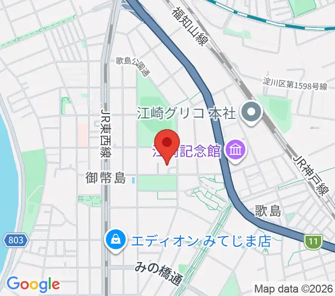 近藤技研工業 西淀川区民ホールの地図