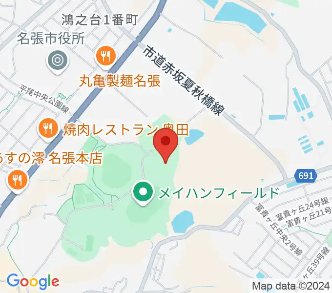 マツヤマSSKアリーナの地図