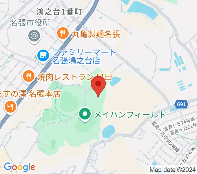 マツヤマSSKアリーナの地図