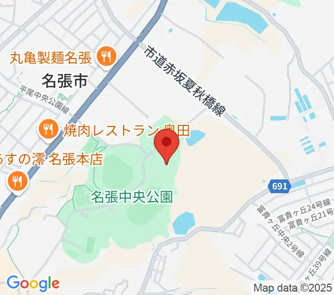 ベルウイングアリーナの地図