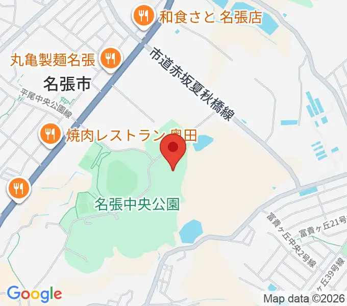 ベルウイングアリーナの地図