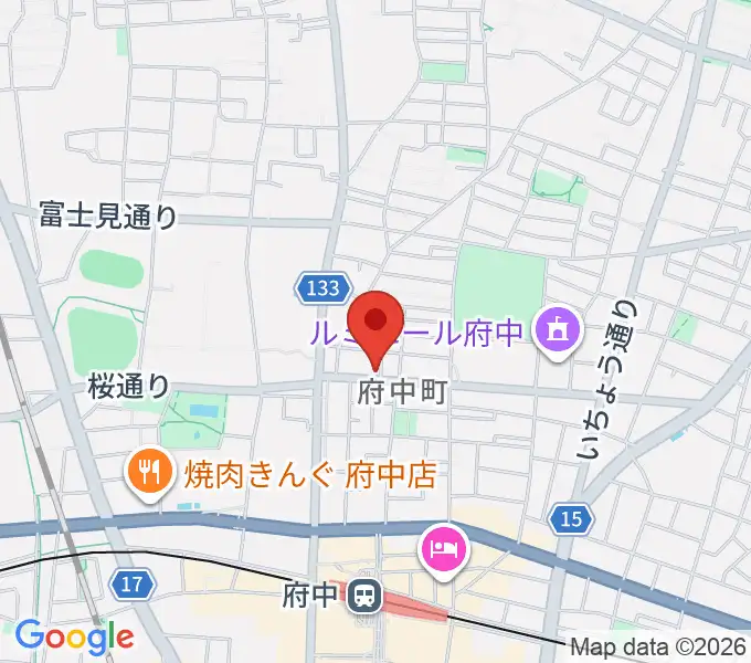ラジオフチューズの地図