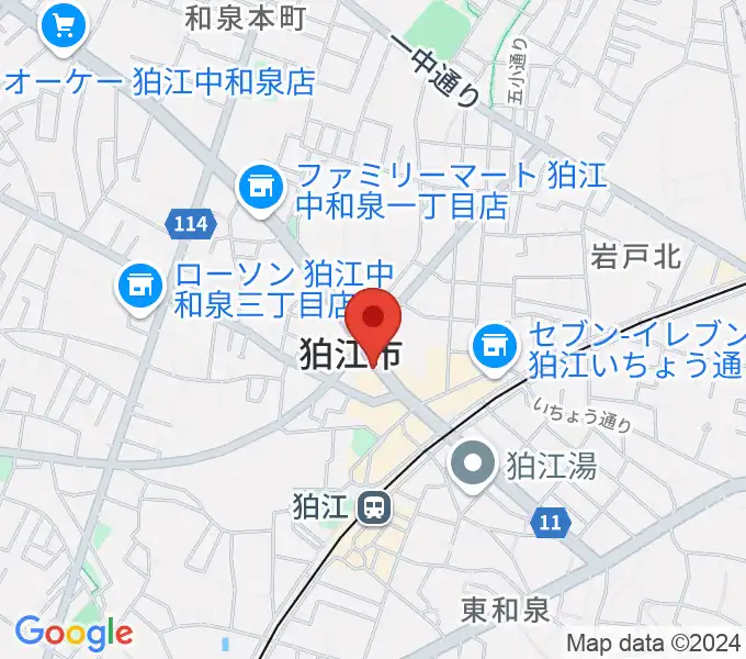 コマラジ（狛江エフエム）の地図