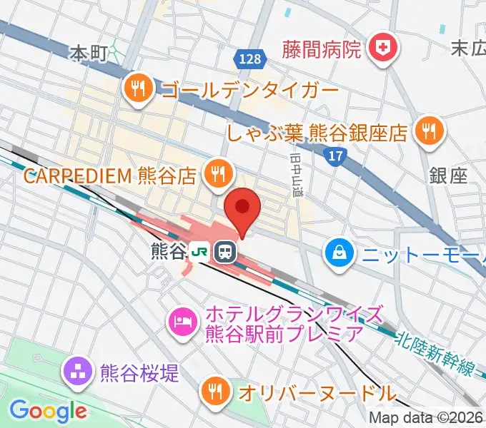 FMクマガヤの地図