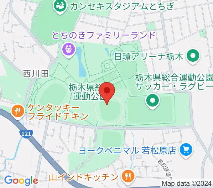 エイジェックスタジアムの地図