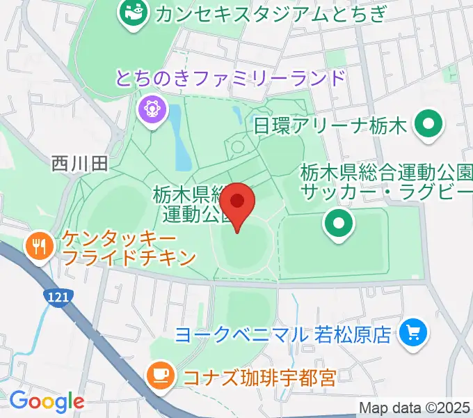 エイジェックスタジアムの地図
