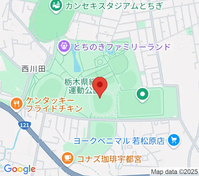 エイジェックスタジアムの地図