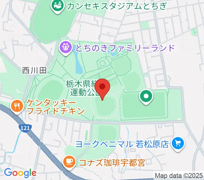 エイジェックスタジアムの地図