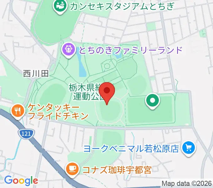 エイジェックスタジアムの地図