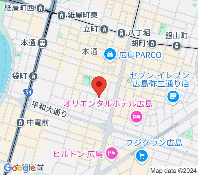 広島STUDIO25の地図