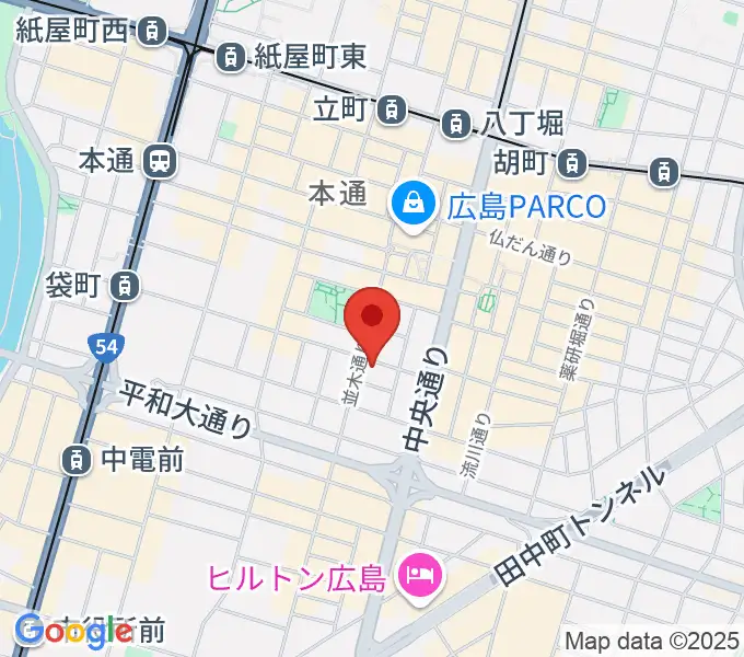 広島STUDIO25の地図
