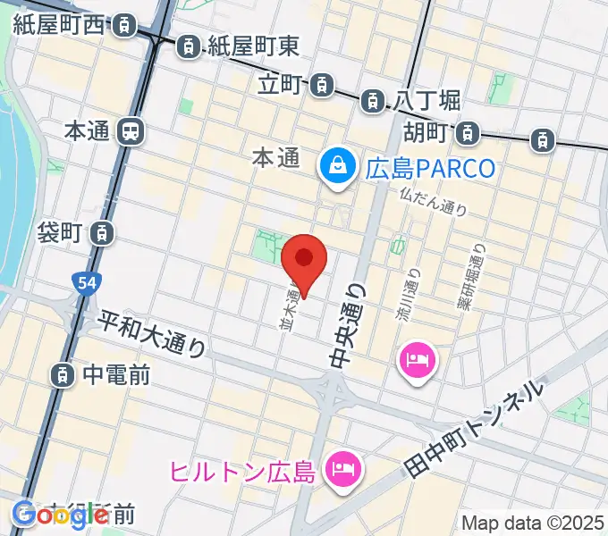 広島STUDIO25の地図