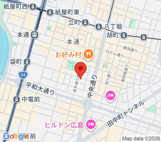 広島STUDIO25の地図