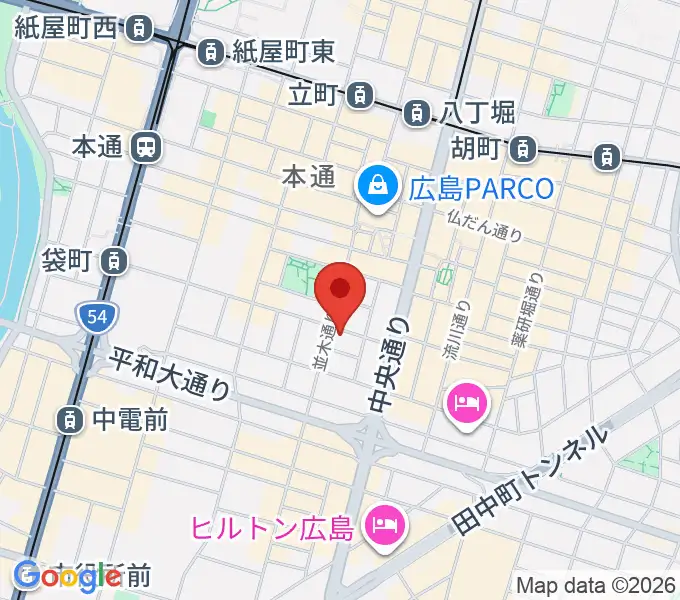 広島STUDIO25の地図